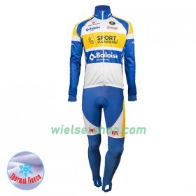 Fietskleding (Fietsshirt Lange Mouw + Lange Koersbroek) 2018 Sport Vlaanderen-Baloise N001 Winter Thermal Fleece